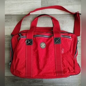 Vintage Kipling Red Travel Bag